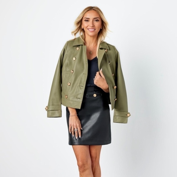 G by Giuliana Black Label Genuine Leather Jacket Large - Picture 4 of 4